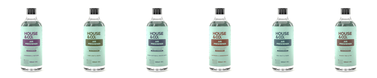 House & Co. Air Freshener concentrate, the six scents together